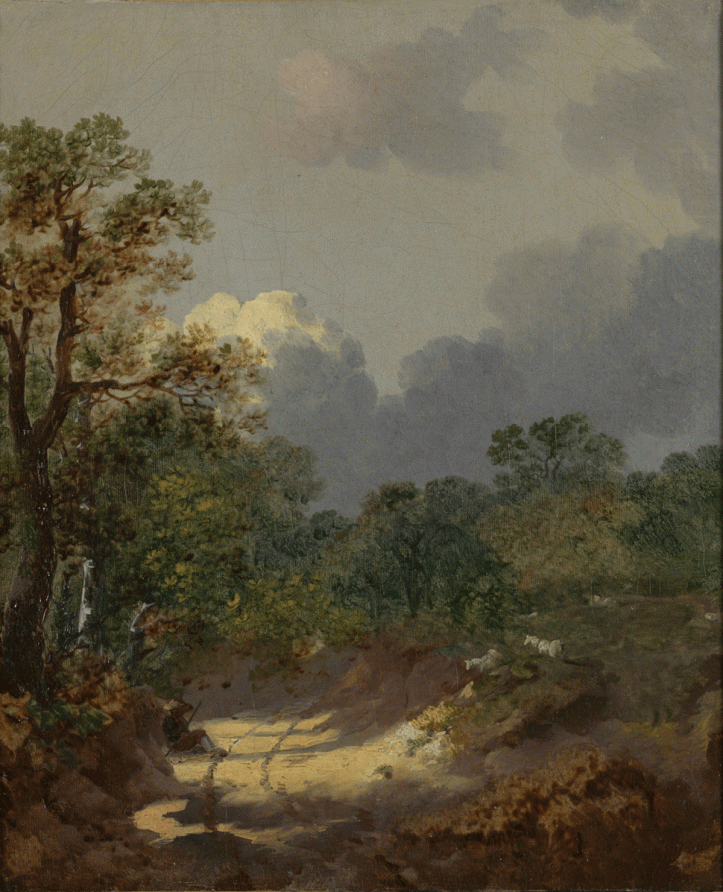 Thomas Gainsborough, Paysage boisé, 1745-46. RMT 